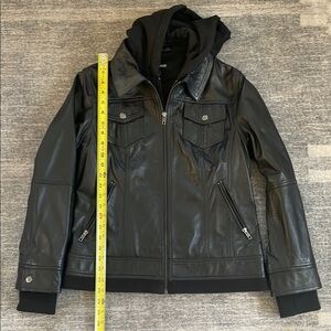 Quince Black Leather Jacket